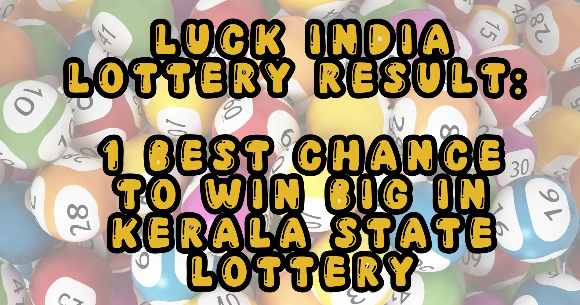 luck india lottery result